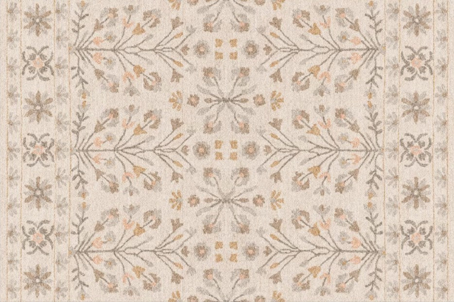 Modern Rugs for Living Room, Flower Pattern Modern Rugs for Farmhouse, Bedroom Modern Rugs, Modern Rugs for Dining Room-Silvia Home Craft