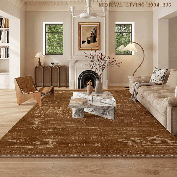 Mid Century Modern Rugs for Living Room, Geometric Contemporary Rugs, Abstract Contemporary Modern Rugs for Dining Room-Silvia Home Craft