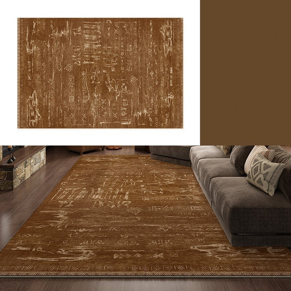Mid Century Modern Rugs for Living Room, Geometric Contemporary Rugs, Abstract Contemporary Modern Rugs for Dining Room-Silvia Home Craft