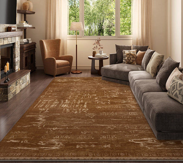 Mid Century Modern Rugs for Living Room, Geometric Contemporary Rugs, Abstract Contemporary Modern Rugs for Dining Room-Silvia Home Craft