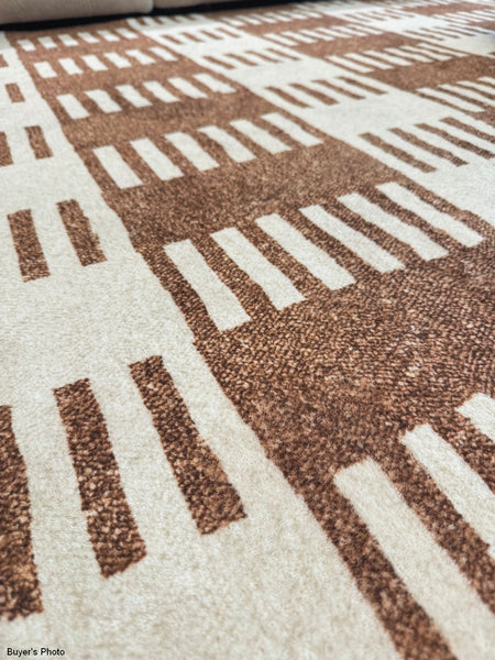 Modern Rugs under Dining Room Table, Mid Century Geometric Carpets, Abstract Modern Rugs for Living Room, Contemporary Modern Rugs Next to Bed-Silvia Home Craft