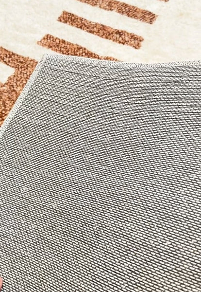 Modern Rugs under Dining Room Table, Mid Century Geometric Carpets, Abstract Modern Rugs for Living Room, Contemporary Modern Rugs Next to Bed-Silvia Home Craft