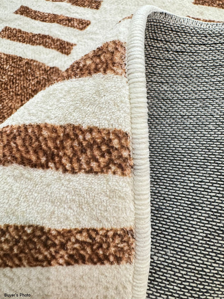 Modern Rugs under Dining Room Table, Mid Century Geometric Carpets, Abstract Modern Rugs for Living Room, Contemporary Modern Rugs Next to Bed-Silvia Home Craft