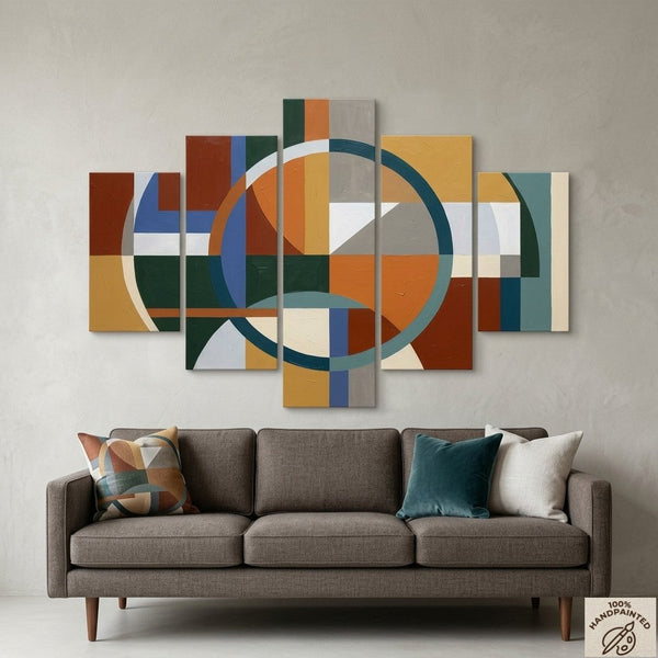 Acrylic Abstract Wall Art Paintings, Original Abstract Paintings, Modern Canvas Artwork for Living Room-Silvia Home Craft