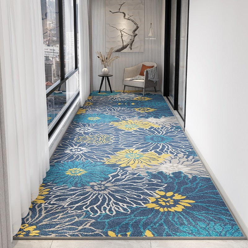 Simple Modern Long Hallway Runners, Entryway Runner Rug Ideas, Non Slip Narrow Corridor Carpet, Durable Low Pile Entrance Hall Mat