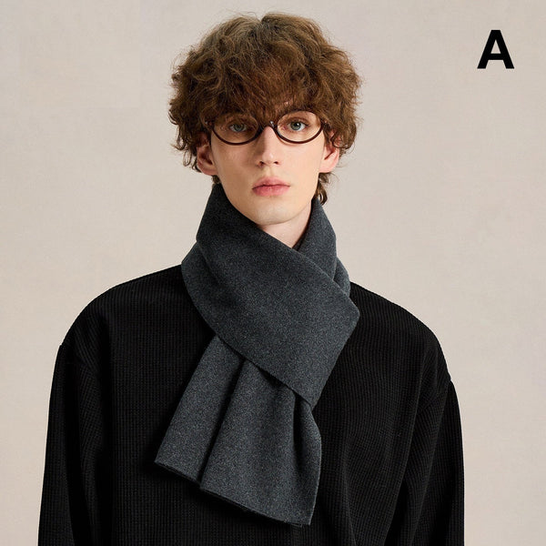 Men's Wool Scarf Winter, Formal Men Scarf Styles, Soft Wool Winter Scarves for Men, Casual Scarf for Men, Men's Winter Scarf, Business Wool Scarf for Gentleman-Silvia Home Craft