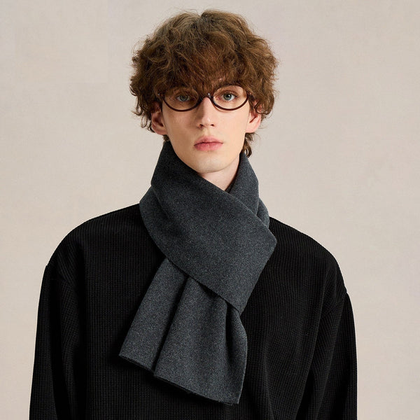Soft Wool Winter Scarves for Men, Men's Wool Scarf Winter, Formal Men Scarf Styles, Casual Scarf for Men, Men's Winter Scarf, Business Wool Scarf for Gentleman-Silvia Home Craft