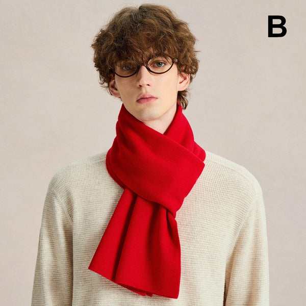 Soft Wool Winter Scarves for Men, Men's Wool Scarf Winter, Formal Men Scarf Styles, Casual Scarf for Men, Men's Winter Scarf, Business Wool Scarf for Gentleman-Silvia Home Craft