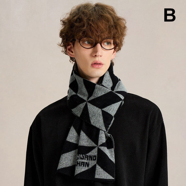 Formal Men Scarf Styles, Men's Winter Soft Wool Scarves, Men's Winter Scarf, Business Wool Scarf for Gentleman, Casual Scarf for Men, Men's Wool Scarf Winter-Silvia Home Craft