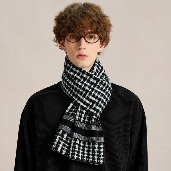 Wool Scarf for Gentleman, Soft Wool Scarf for Men, Men's Winter Scarf, Business Formal Men Scarf Styles, Casual Fashion Scarf for Men, Men's Wool Scarf Winter-Silvia Home Craft