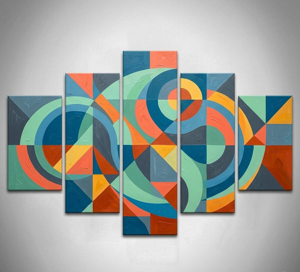 Dining Room Modern Canvas Artwork, Original Abstract Paintings, Extra Large Abstract Wall Art Paintings-Silvia Home Craft