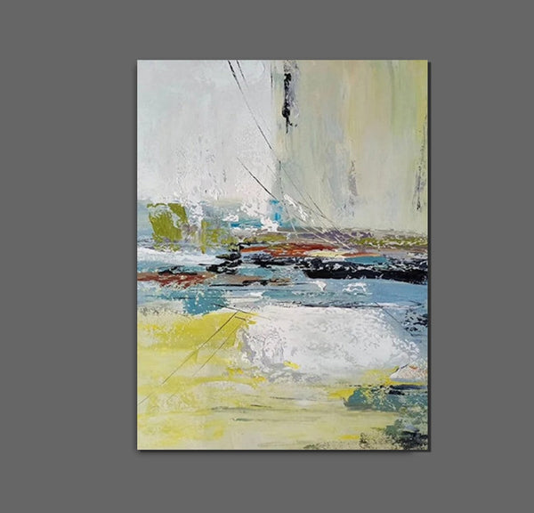 Extra Large Paintings for Living Room, Hand Painted Wall Art Paintings, Modern Abstract Art for Dining Room, Abstract Acrylic Painting-Silvia Home Craft