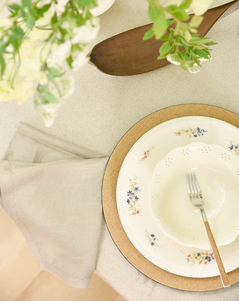 Cotton and Linen Rectangle Table Covers for Dining Room Table, Modern Tablecloth for Kitchen, Square Tablecloth for Coffee Table-Silvia Home Craft