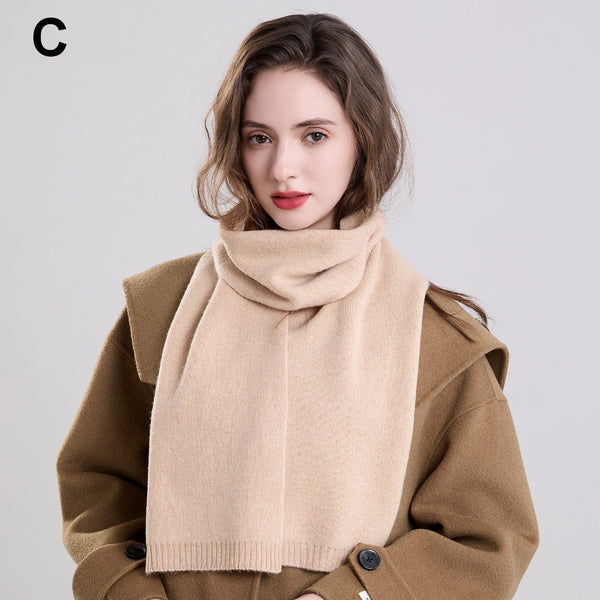 Small Soft Scarf for Women, Casual Scarf for Women, Modern Wool Scarf for Women, Cold Weather Scarves-Silvia Home Craft