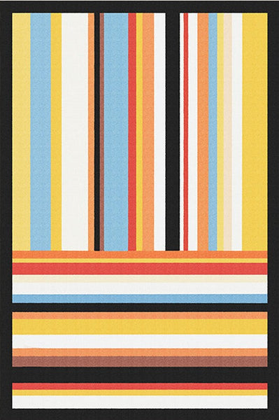 Large Modern Rugs for Sale, Colorful Contemporary Floor Carpets under Sofa, Mid Century Modern Rugs in Living Room, Bedroom Modern Rugs-Silvia Home Craft
