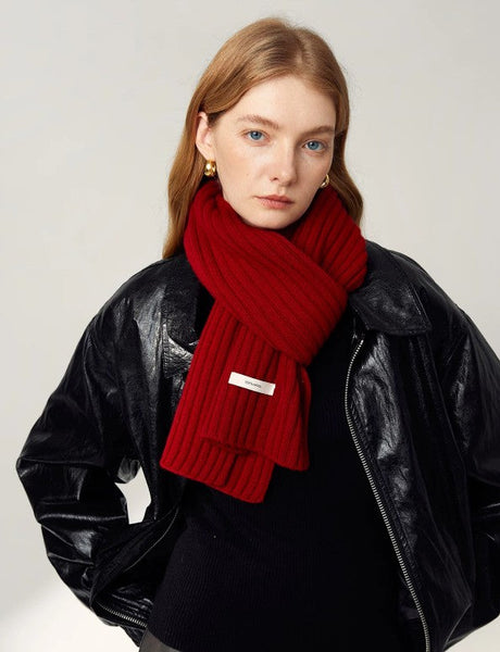 Unique Birthday Gift for Girl, Modern Wool Scarf for Women, Casual Scarf for Women, Winter Wool Scarf, Cold Weather Scarves, Soft Wool Scarf for Women-Silvia Home Craft