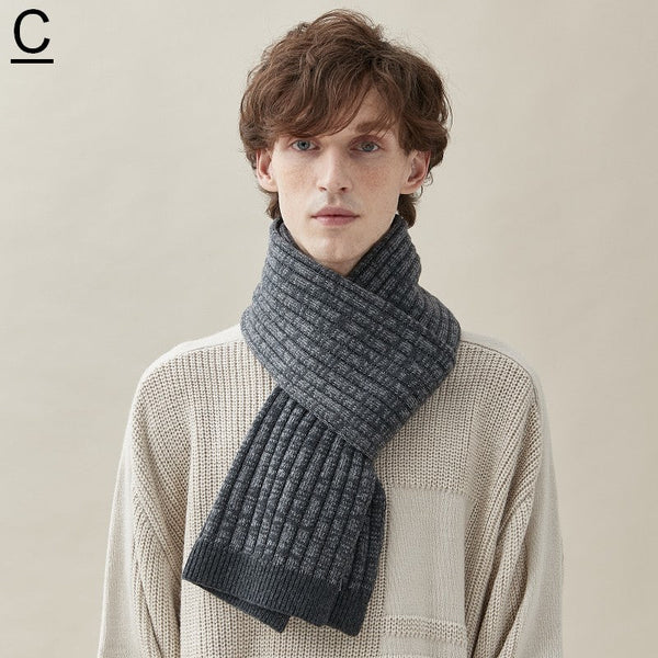 Pure Wool Scarf, Modern Fashion Scarf, Formal Men Scarf Styles, Casual Scarf Men, Business Wool Scarf for Gentleman, Men's Winter Scarf, Men's Wool Scarf Winter-Silvia Home Craft