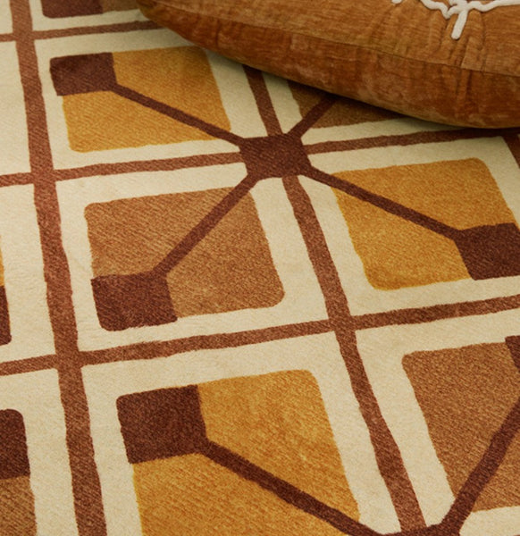 Bedroom Modern Round Rugs, Dining Room Contemporary Round Rugs, Modern Rug Ideas for Living Room, Circular Modern Rugs under Chairs-Silvia Home Craft