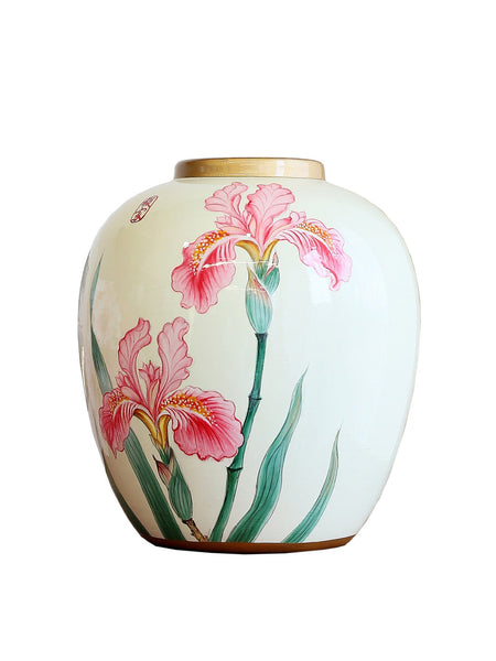 Centerpiece Ceramic Bouquet Vases, Handmade Modern Flower Vase, Large Flower Vases on Dining Table, Porcelain Flower Vases-Silvia Home Craft