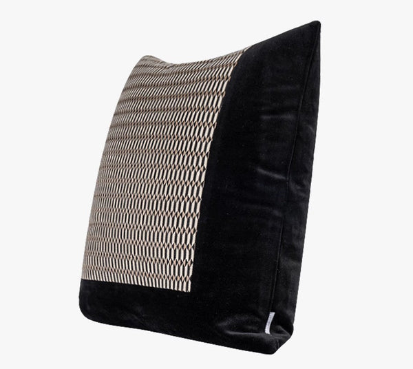 Abstract Contemporary Throw Pillow for Living Room, Black Decorative Throw Pillows for Couch, Large Modern Sofa Throw Pillows-Silvia Home Craft