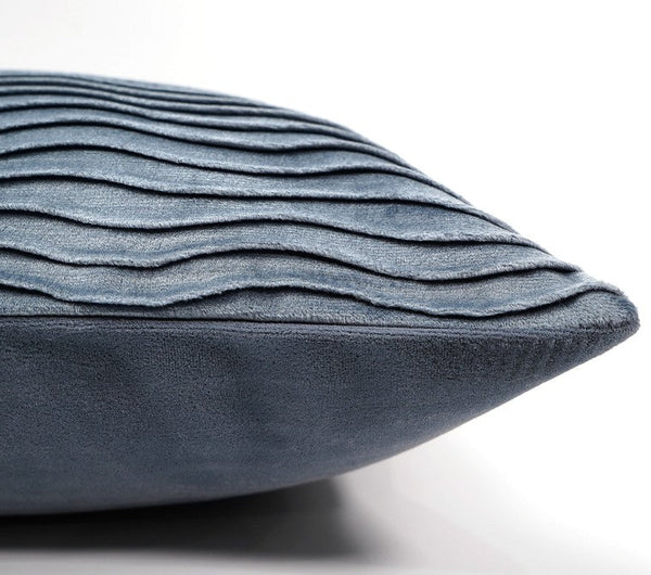 Abstract Blue Decorative Throw Pillows, Large Simple Throw Pillow for Interior Design, Geomeric Contemporary Square Modern Throw Pillows for Couch-Silvia Home Craft