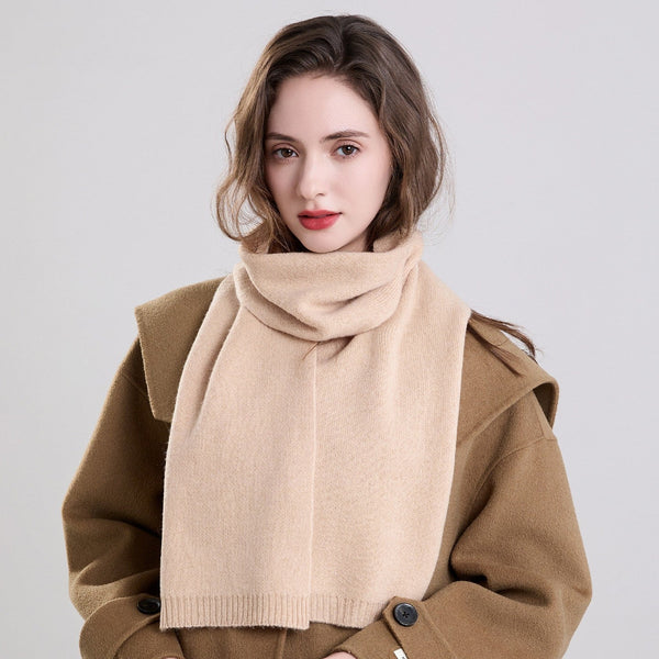 Small Soft Scarf for Women, Casual Scarf for Women, Modern Wool Scarf for Women, Cold Weather Scarves-Silvia Home Craft