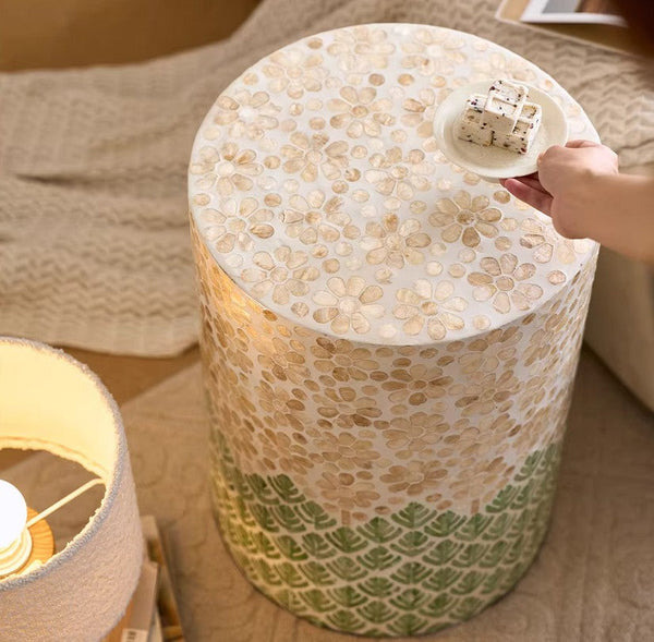 Small End Table, Portable Casual Side Table, Shell Small Sofa Side Table, Modern Side Table, Contemporary Bedside Table, Bedside Small Side Table, Creative Coffee Table, Contemporary Side Table