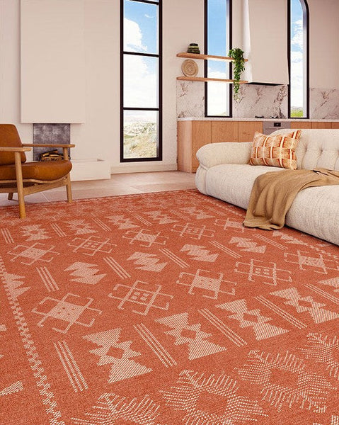 Modern Rugs for Living Room, Mid Century Area Rugs for Bedroom, Large Contemporary Area Rugs for Dining Room-Silvia Home Craft