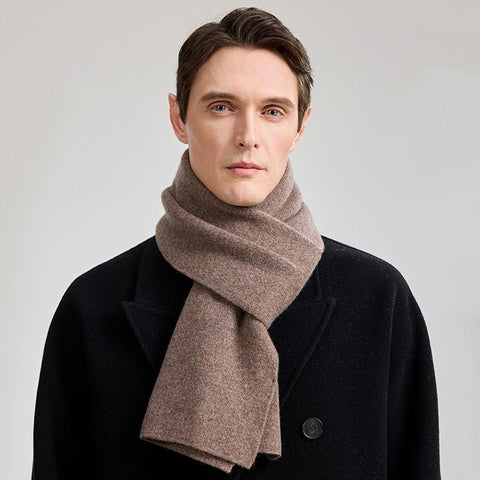 Formal Men Scarf Styles, Casual Scarf Men, Modern Fashion Scarf, Thick Wool Scarf, Men's Winter Scarf, Men's Wool Scarf Winter, Business Wool Scarf for Gentleman-Silvia Home Craft