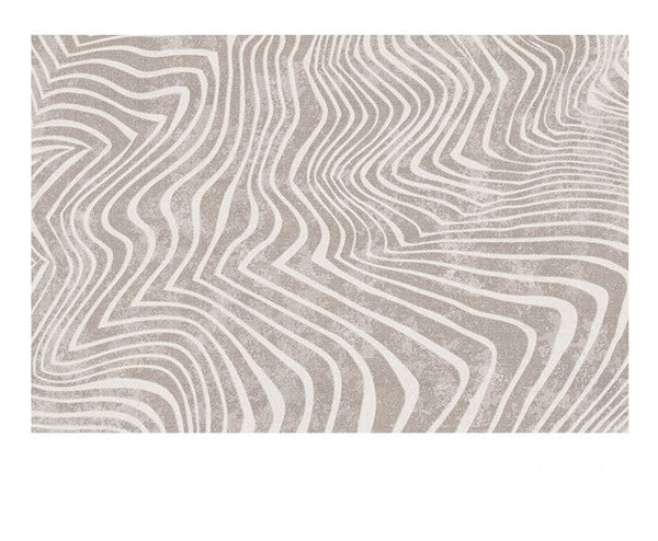 Modern Carpets for Office, Dining Room Floor Rugs, Stripe Area Rugs under Sofa, Mid Century Area Rugs for Living Room, Abstract Contemporary Rugs for Bedroom-Silvia Home Craft