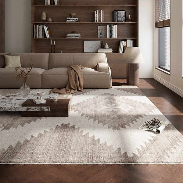 Dining Room Geometric Modern Rugs, Bedroom Modern Rugs, Large Modern Rugs for Living Room, Contemporary Modern Rugs under Coffee Table-Silvia Home Craft
