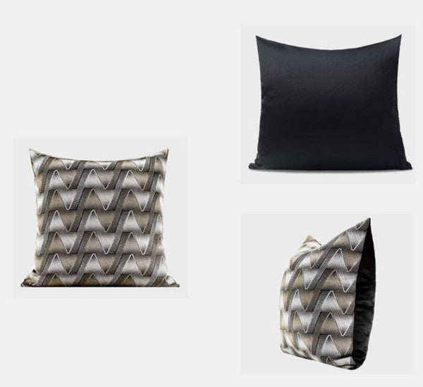 Large Square Decorative Throw Pillows for Couch, Geometric Modern Sofa Pillows, Large Decorative Throw Pillows, Geometric Sofa Pillows for Interior Design-Silvia Home Craft
