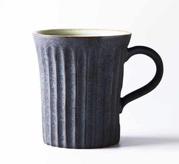 Large Capacity Coffee Cup, Cappuccino Coffee Mug, Handmade Pottery Coffee Cup, Large Tea Cup-Silvia Home Craft