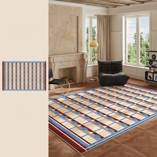 Modern Living Room Rug Ideas, Mid Century Modern Rugs for Bedroom, Large Contemporary Area Rugs for Dining Room-Silvia Home Craft