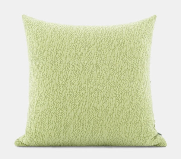 Modern Throw Pillows, Green Modern Sofa Pillows, Large Square Pillows, Decorative Pillows for Couch, Decorative Throw Pillows for Living Room Couch-Silvia Home Craft