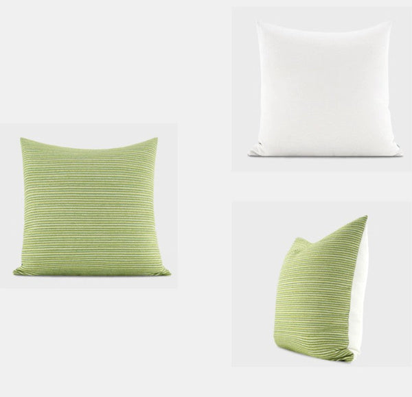 Large Decorative Throw Pillows for Couch, Green Modern Sofa Pillows, Large Decorative Throw Pillows, Modern Sofa Pillows for Chair-Silvia Home Craft