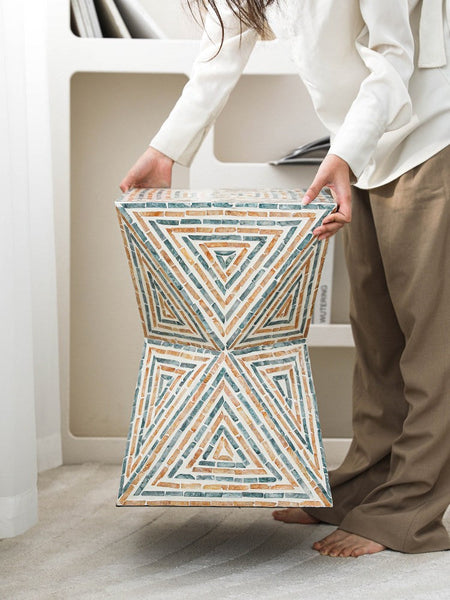 Modern Small End Table, Contemporary Small Sofa Side Table, Unique Shell Small Side Table, Portable Casual Side Table, Creative Coffee Table