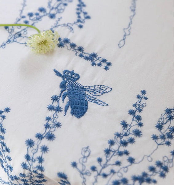 Wild Bee embroidery Tablecloth for Home Decoration, Rectangle Tablecloth for Dining Room Table, Square Tablecloth for Round Table-Silvia Home Craft