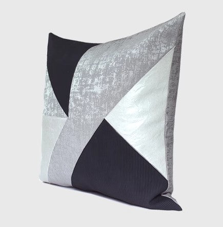 Decorative Modern Pillows for Couch, Blue Grey Modern Sofa Pillows Covers, Modern Sofa Cushion, Decorative Pillows for Living Room-Silvia Home Craft