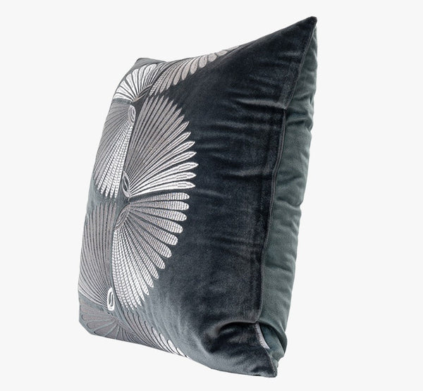Abstract Feather Pattern Throw Pillows for Couch, Simple Modern Sofa Throw Pillows, Contemporary Throw Pillow for Living Room, Modern Square Pillows-Silvia Home Craft