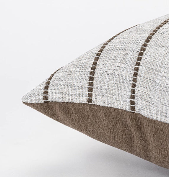 Contemporary Throw Pillow for Interior Design, Large Abstract Decorative Throw Pillows, Geometric Square Modern Throw Pillows for Couch-Silvia Home Craft