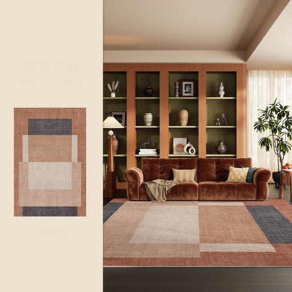 Extra Large Modern Rugs under Dining Room Table, Mid Century Contemporary Modern Rugs, Abstract Modern Rugs for Living Room, Contemporary Geometric Carpets-Silvia Home Craft