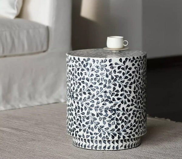 Portable Casual Side Table, Contemporary Round Side Table, Creative Coffee Table, Bedside Small Side Table, Shell Small Sofa Side Table, Contemporary Side Table