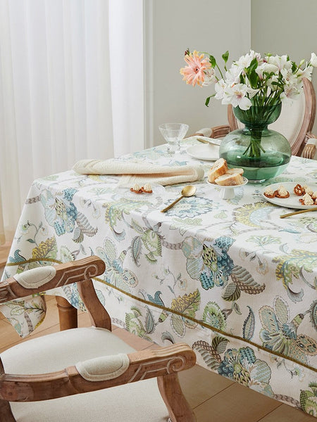 Rustic Table Covers for Kitchen, Large Rectangle Tablecloth for Dining Room Table, Country Farmhouse Tablecloth, Square Tablecloth for Round Table-Silvia Home Craft