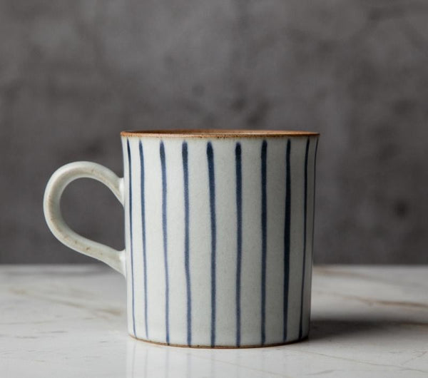 Cappuccino Coffee Mug, Handmade Pottery Coffee Cup, Large Capacity Coffee Cup, Pottery Tea Cup-Silvia Home Craft