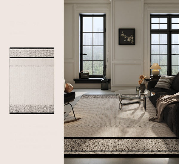 Large Abstract Rugs for Living Room, Geometric Contemporary Modern Rugs Next to Bed, Extra Large Modern Area Rugs-Silvia Home Craft