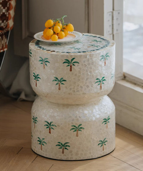 Contemporary Bedside Table, Bedside Small Side Table, Creative Coffee Table, Elegant Small End Table, Modern Side Table, Contemporary Side Table, Portable Casual Side Table, Shell Small Sofa Side Table
