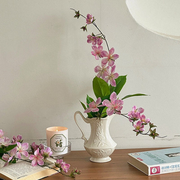 Ceramic Bud Vases, Small Flower Vases on Table, Rustic Porcelain Flower Vases, Handmade Water Holding Flower Vases-Silvia Home Craft