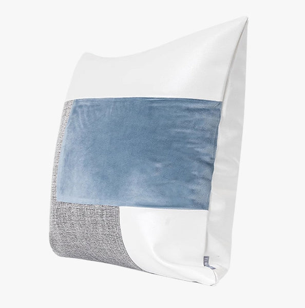 Sky Blue Abstract Contemporary Throw Pillow for Living Room, Modern Sofa Throw Pillows, Large Decorative Throw Pillows for Couch-Silvia Home Craft