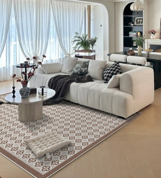 Mid Century Contemporary Modern Rugs for Living Room, Modern Rug Placement Ideas for Dining Room, Large Modern Rugs for Bedroom-Silvia Home Craft